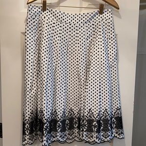 Talbots embroidered skirt